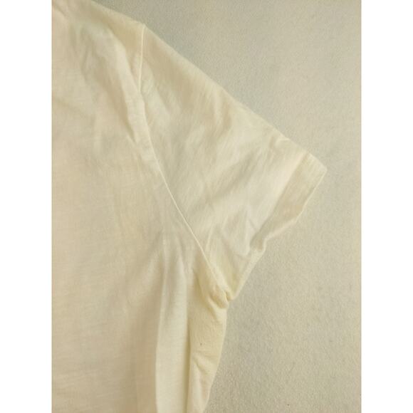 Womens Eddie Bauer T Shirt Embroidered Flowering Vine White Size L - Picture 9 of 12